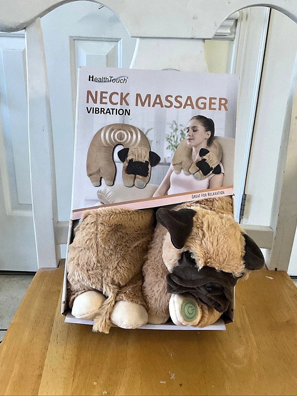 HealthTouch Neck Massager Vibration Plush